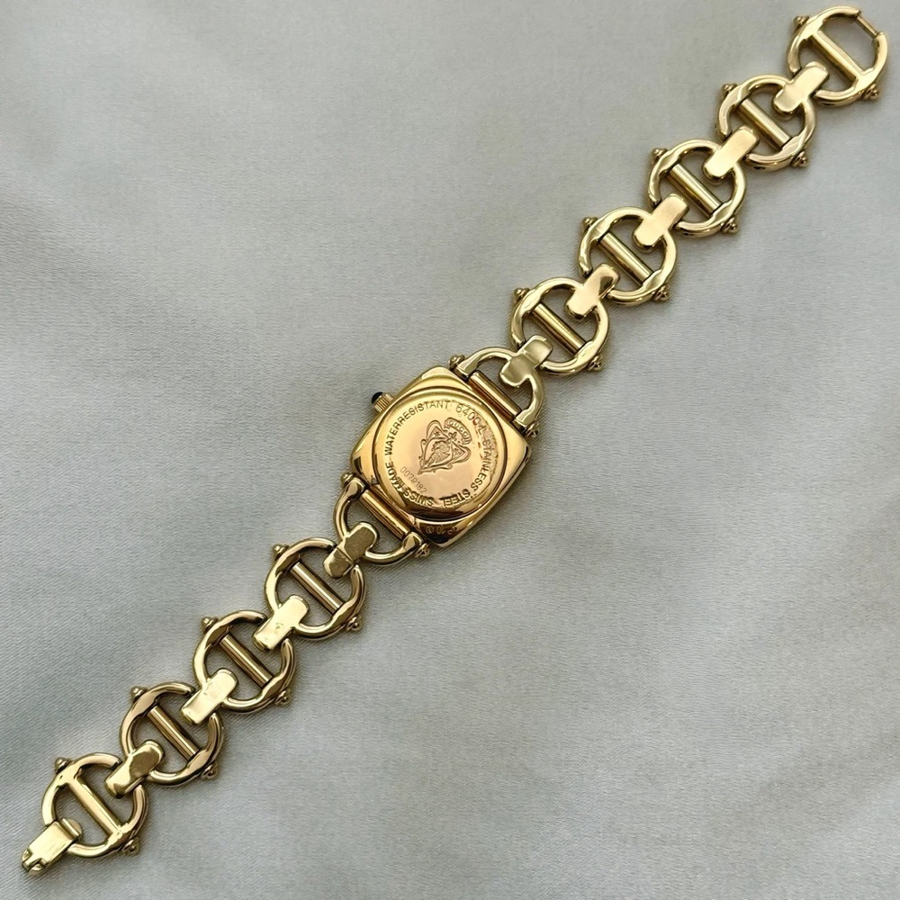 AUTHENTIC VINTAGE GUCCI HORSEBIT GOLD WATCH - Picture 6 of 7